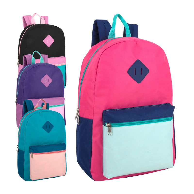 Backpack Colorful Dearadh Il-phóca 17-orlach